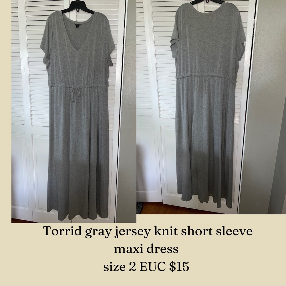 Torrid Gray Jersey Maxi Dress